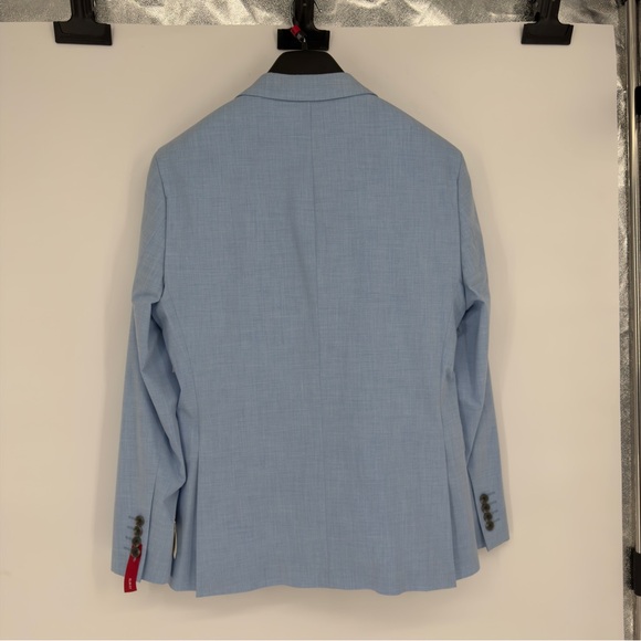 NEW J. Ferrar Slim Fit Light Blue Suit Blazer Sz 40 Short - Picture 6 of 6